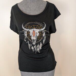 Designer Ralph Lauren Denim & Supply Biker Western Top Shirt T-Shirt M NWT